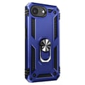 Miniatyrbild 1 av 5: Skydd för iPhone 16e - Hybriddesign - Blå - Stötsäker - Videostöd med ring - Magnetkompatibel