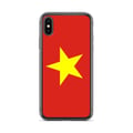 Miniatyrbild 1 av 2: Mobilskal – Vietnams flagga – Kompatibel med iPhone XS – Mjuk fodral – Slitstark och stötresistent - Silikon - Pixelforma