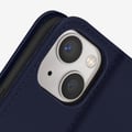 Miniatyrbild 2 av 5: Apple iPhone 13 skal Premium läder Korthållare Stödfunktion Video midnattsblå