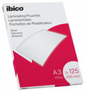 Miniatyrbild 2 av 2: Ibico - A3 lamineringspåsar, 2X125 mikron, förpackning om 100, blank finish, transparent, 627321