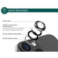 Miniatyrbild 3 av 4: Kameraskydd för iPhone - FORCE GLASS - Ultra-resistent - Svart