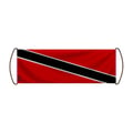 Miniatyrbild 1 av 3: Rullande banderoll – Flagga för Trinidad och Tobago – 24 x 70 cm – Polyester – Handflagga – Pixelforma