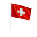 Miniatyrbild 1 av 3: Mini Schweizisk Flagga – 30 x 45 cm – Att Hålla i Hand – Polyester – 1 styck – Pixelforma