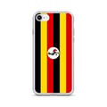 Miniatyrbild 1 av 2: Mobilskal – Ugandas flagga – Kompatibel med iPhone 8 – Flexibelt fodral – Slitstarkt och stötresistent – Silikon – Pixelforma