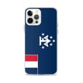 Miniatyrbild 1 av 2: Mobilskal – Franska Antarktis flagga – Kompatibel med iPhone 12 Pro Max – Mjuk fodral – Slitstark och stöt resistent – Pixelforma