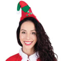 Miniatyrbild 1 av 3: Tomteluva med huvudband för vuxna - PTIT CLOWN - Jul - Röd - Utklädningsaccessoar
