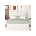 Miniatyrbillede 4 af 6: Lit platform - MUVOE - 140 x 200 cm - Beige - 2 opbevaringsskuffer - 2 pladser
