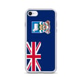 Miniatyrbild 1 av 2: Mobilskal – Falklandsöarnas flagga – Kompatibel med iPhone 7 Plus – Mjuk fodral – Slitstark och stötresistent – Pixelforma