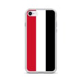 Miniatyrbild 1 av 2: Telefonfodral – Jemenflagga – Kompatibel med iPhone 8 – Mjuk Etui – Hållbar och Stötsäker - Silikon - Pixelforma