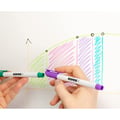 Miniatyrbild 5 av 6: Förpackning med 10 tuschpennor för whiteboard med fin spets - Kores