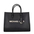 Miniatyrbild 1 av 3: Michael Kors svart läderhandväska