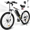 Pikkukuva 1 / 4: COLORWAY Sähköpyörä Valkoinen, 26" MTB Sähköpyörä Akkuavusteinen Sähköpyörä Irrotettavalla Akulla 36V 15Ah, Shimano 7 Vaihdetta