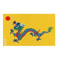 Miniatyrbild 1 av 3: Flagga Standar av Qingdynastin 1890 – 1912 – 96 x 144 cm – Polyester – Järnöglor – Motståndskraftig