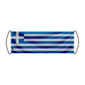 Miniatyrbild 1 av 3: Rullbanner – Greklandsflagga – 24 x 70 cm – Polyester – Handflagga – Pixelforma
