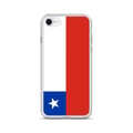 Miniatyrbild 1 av 2: Telefonfodral – Chile Flagga – Kompatibel med iPhone 7 Plus – Mjukt Fodral – Slitstarkt och Stötsäkert – Silikon – Pixelforma