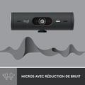 Miniatyrbild 2 av 6: Webbkamera - Full HD 1080p - Logitech - Brio 500 - Inbyggd mikrofon - Grafit