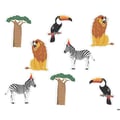 Miniatyrbild 1 av 2: Bordskonfetti - LILLA CLOWN - Savannens djur - Paket med 40 - Flerfärgad - Safari-tema