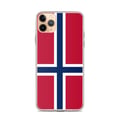 Miniatyrbild 1 av 2: Mobilskal – Norgeflagga – Kompatibel med iPhone 11 Pro Max – Mjuk Fodral – Hållbar och Stöttålig – Silikon – Pixelforma