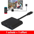 Miniatyrbillede 1 af 4: HDMI-adapter - Nintendo - Switch - 4K 1080P - USB Type C - HDMI-tilslutning