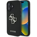 Miniatyrbild 1 av 2: Fodral för iPhone 16 Pro - Guess - Stort 4G-logotyp - Ekoskinn - Hård - Svart
