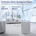 Miniatyrbillede 3 af 6: Luftrenser - Levoit - Everest Air - 3-trins filtrering - Dækning op til 130 m² - Nattilstand - 70 W - Grå