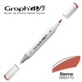 Miniatyrbild 2 av 2: Alkoholmarker - GRAPH'IT - Graph'It Brush Marker - Sienna - Extra fin spets 0.5 mm - Oföränderlig