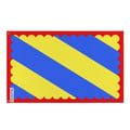 Miniatyrbild 1 av 3: Flagga Nièvre – 120 x 180 cm – Hållbar Polyester – 2 Metallöljett – Inomhus / Utomhus – Pixelforma