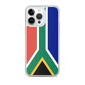 Miniatyrbild 1 av 2: Telefonfodral – Sydafrikas flagga – Kompatibel med iPhone 14 Pro Max – Flexibelt skydd – Stöttåligt och chockresistent – Pixelforma