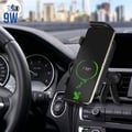 Miniatyrbild 3 av 4: Support Auto - SAMSUNG - EP-H5300CBEGEU - Trådlös QI-laddare 9W - Rotationshuvud - Enkel installation