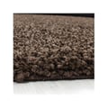 Miniatyrbild 2 av 4: Mjuk och fluffig shaggy matta 30 mm för vardagsrum och sovrum (Dimension: 200 cm rund - Färg: Brun)