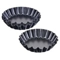 Miniatyrbillede 1 af 6: Metal tarteletforme - ORION - 11 cm - Non-stick - Sæt af 6 - Bølgekanter - Tåler op til 200°C