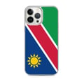 Miniatyrbild 1 av 2: Mobilskal – Namibias flagga – Kompatibel med iPhone 13 Pro Max – Mjukt skal – Slitstarkt och stötbeständigt - silikon - Pixelforma