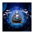 Miniatyrbild 2 av 2: Pyramid Orgonite Zodiac Constellation Aries Ametist