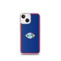 Miniatyrbild 1 av 2: Telefonfodral – Guam Flagga – Kompatibel med iPhone 13 mini – Mjuk Fodral – Slitstark och Stötresistent - Silikon - Pixelforma