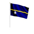 Miniatyrbild 1 av 3: Mini Nauru-flagg – 14 x 21 cm – Att Hålla i Handen – Polyester – 1 styck – Pixelforma