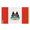 Miniatyrbild 1 av 3: Campbellton-flagga – 120 x 180 cm – Slitstark polyester – 2 metalöglor – Inomhus-/utomhusbruk – Pixelforma