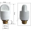 Miniatyrbild 1 av 2: Säkerhetspropp för CALOR-kamin för strykjärn - Invändig diameter 18.6mm / utvändig 21mm