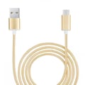 Miniatyrbild 1 av 4: Typ C-kabel för ZTE Blade A53+ i nylon flätad synkroniserad snabbdataöverföring - ELLER GULD