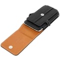 Miniatyrbild 2 av 4: Housse Etui Ceinture - Universell - Smartphone XXL - Ekoskinn - Svart - Semi-hård