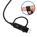 Miniatyrbild 2 av 4: Kabel - SAMSUNG - Micro-USB / USB typ-C - 1.5m - Snabbladdning - Dataöverföring