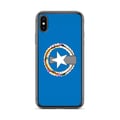 Miniatyrbild 1 av 2: Telefonfodral – Nordmarianerna flagga – Kompatibel med iPhone X – Mjukt fodral – Stötresistent och antichock – Pixelforma