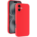 Miniatyrbild 1 av 5: Siliconfodral för iPhone 16 Slät Skyddad Kamerablock Röd