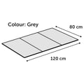 Miniatyrbild 2 av 4: FLAMINGO Kylmatta Fresk Drop XXL 120x80 cm Grå 439639