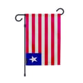 Miniatyrbild 1 av 2: Flagga Trädgård Liberia – 32 x 47,5 cm – Hållbar Polyester – Vertikalt Format – Utomhus – Pixelforma