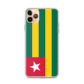 Miniatyrbild 1 av 2: Telefonskal – Togo-flagga – Kompatibel med iPhone 11 Pro Max – Mjukt fodral – Stöttålig och chockresistent – Silikon – Pixelforma