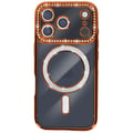 Miniatyrbild 1 av 6: Skal för iPhone 17 Pro - AVIZAR - MagSafe - Orange - Strasserad - Mjuk