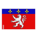 Miniatyrbild 1 av 3: Flagga Grand Lyon – 160 x 240 cm – Hållbar Polyester – 2 Metal Öglor – Inomhus / Utomhus – Pixelforma