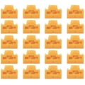 Miniatyrbild 1 av 2: RJ-45-portblockeringar - LINDY - Paket om 20 - Orange - 2 års garanti - Förstärkt säkerhet