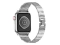 Miniatyrbild 2 av 2: Armband för Apple Watch 38/40/41mm i rostfritt stål med strass Silver