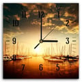 Miniatyrbild 1 av 4: Legendarte - Väggklocka Sunset Between Boats cm. 30x30